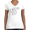 Women's Fine Jersey V-Neck Tee Thumbnail