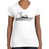 Women's Fine Jersey V-Neck Tee Thumbnail
